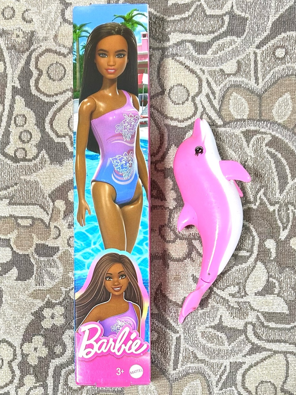 NIB Beach Barbie with Pet Dolphin Magic from 2016 Makes Dolphin Sounds